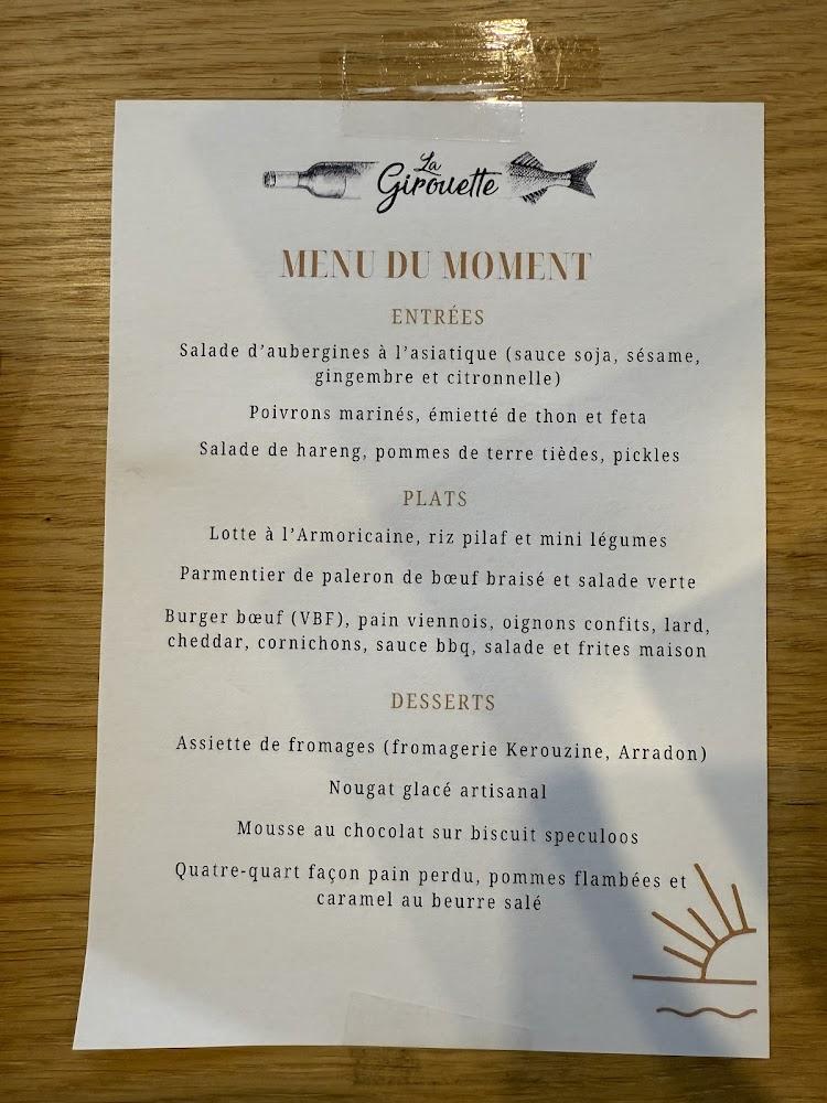 La Girouette - Menu Image 1